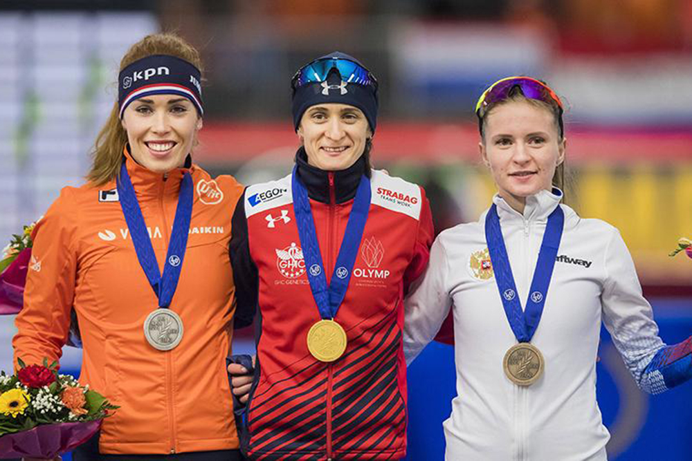 Женская сборная России выиграла бронзу чемпионата мира в командной гонке