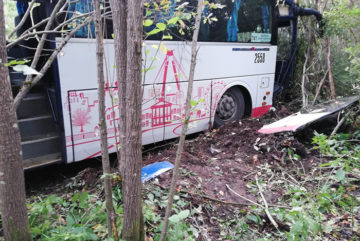 Рейсовый автобус съехал в кювет в Кирилловском районе: пострадали три человека