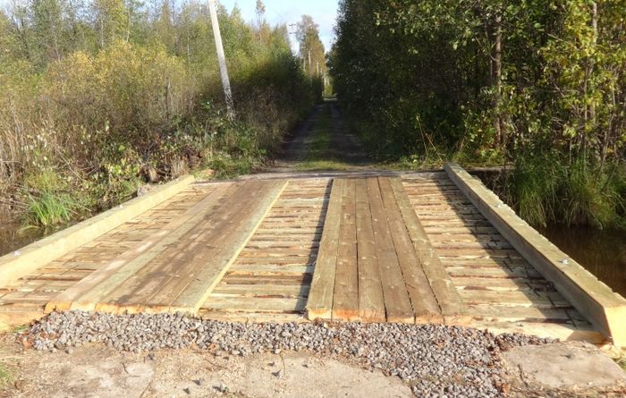 В Вологодской области восстановили мост, ведущий в Семизерье