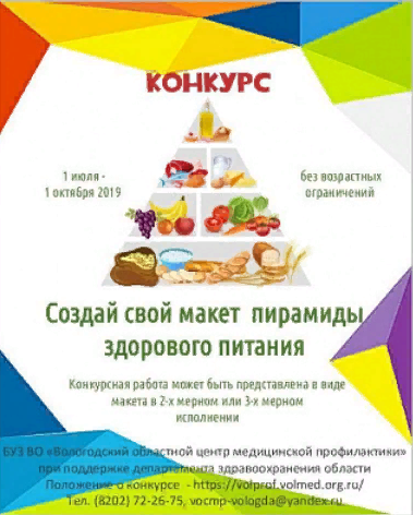 Вологжанам предлагают принять участие в конкурсах «Пирамида здорового питания» и «Правильный ужин»