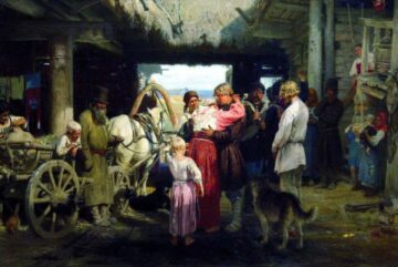 Илья Репин. Проводы новобранца. 1879