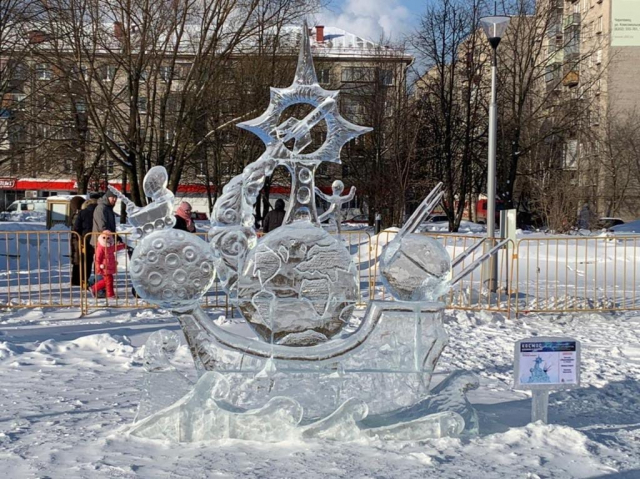 В Череповце назван победитель IX фестиваля-конкурса ледяных скульптур