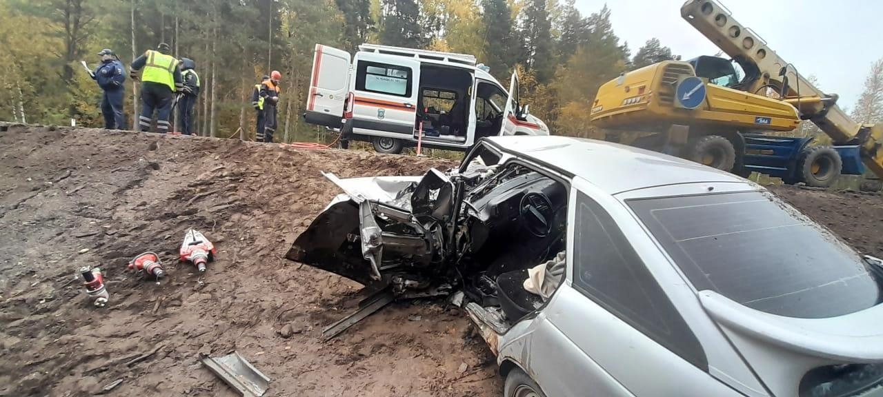 Крупная авария произошла сегодня утром на трассе в Вытегорском районе.