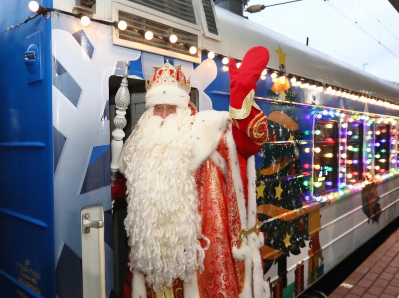 Поезд Деда Мороза посетит более 100 городов