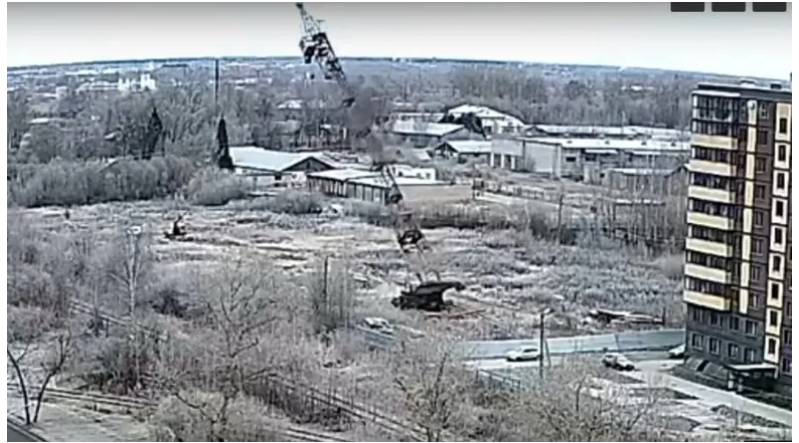 В Вологде рухнул башенный кран