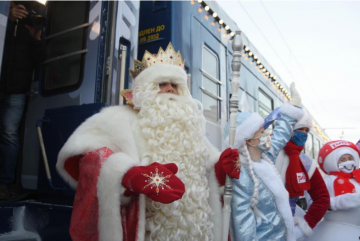 40 городов проехал сказочный поезд Деда Мороза