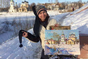 Вологжан приглашают на выставку местного художника Ольги Карпачёвой