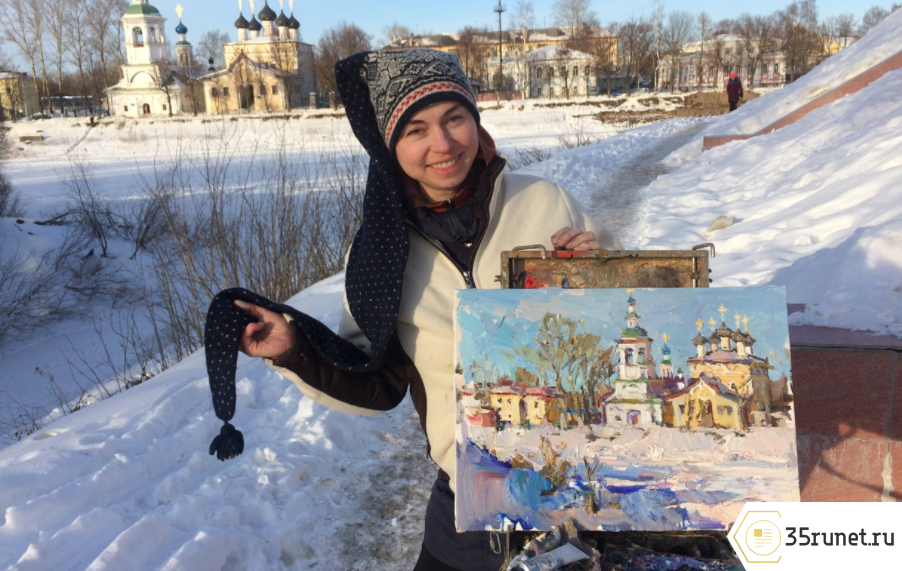 Вологжан приглашают на выставку местного художника Ольги Карпачёвой