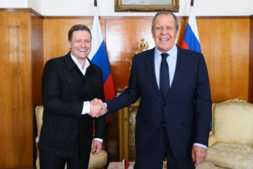 Министр иностранных дел России Сергей Лавров встретился с врио губернатора Георгием Филимоновым